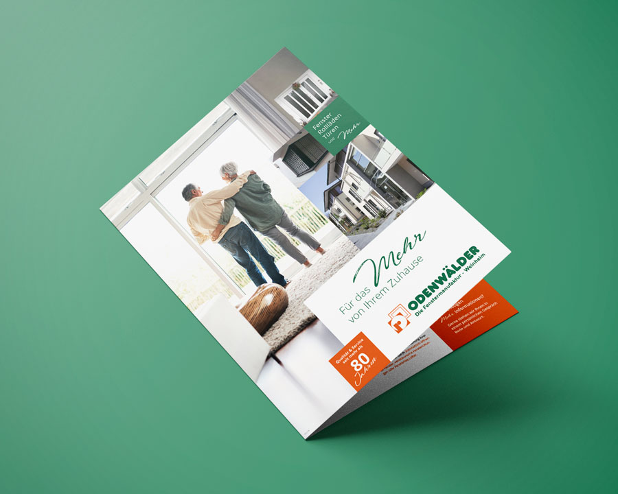 Broschüre für die Odenwälder Fenstermanufaktur